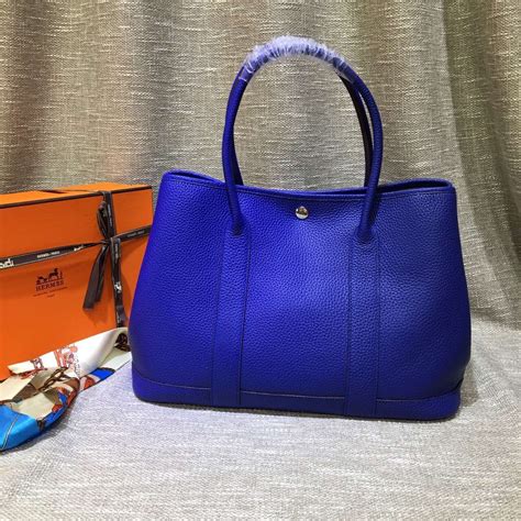 hermes garden party blue|Hermes garden party 36 price.